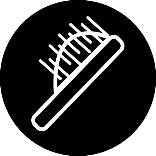 Hair Brush Icon sign