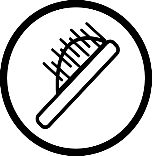 Hair Brush Icon sign