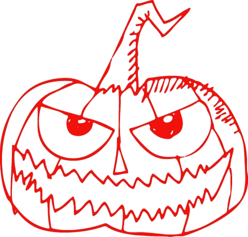 Halloween icon pumpkin sign design