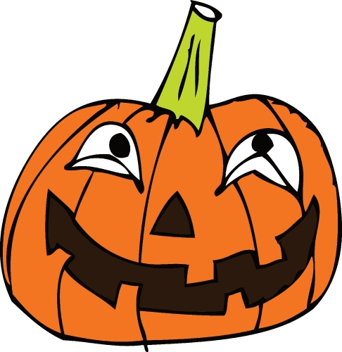 Halloween icon pumpkin sign design