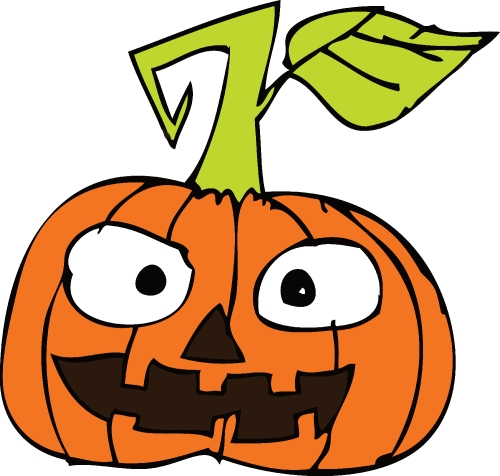 Halloween icon pumpkin sign design