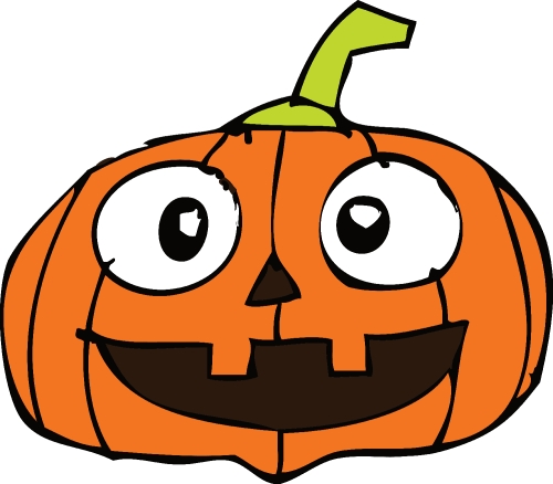 Halloween icon pumpkin sign design