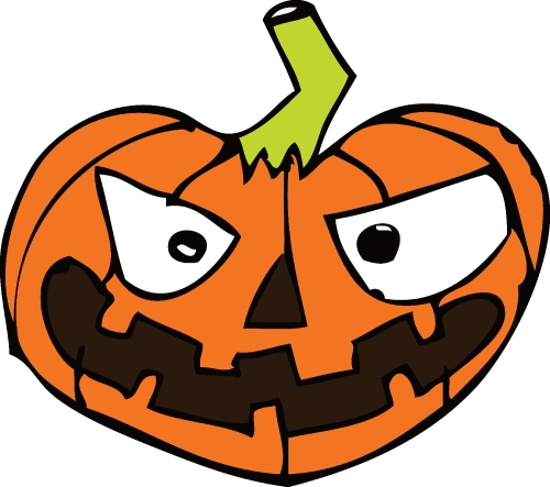 Halloween icon pumpkin sign design