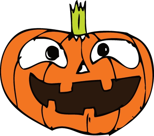 Halloween icon pumpkin sign design