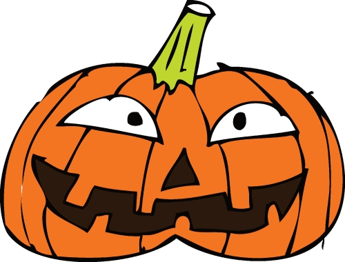 Halloween icon pumpkin sign design