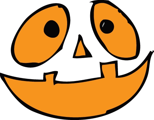 Halloween icon pumpkin sign design