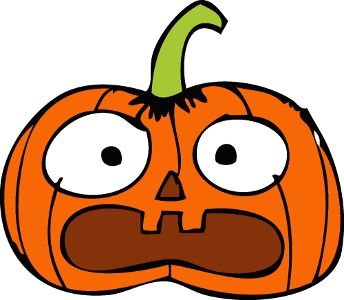 Halloween icon pumpkin sign design