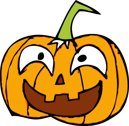 Halloween icon pumpkin sign design