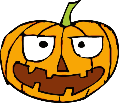 Halloween icon pumpkin sign design