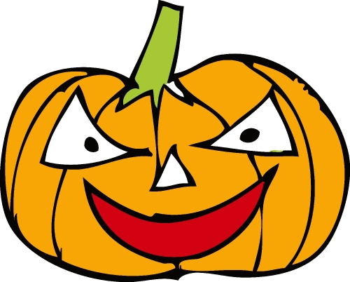 Halloween icon pumpkin sign design