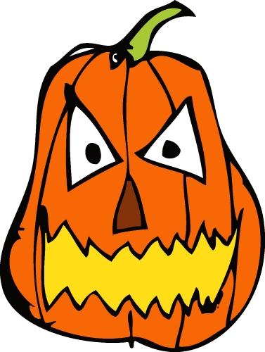 Halloween icon pumpkin sign design