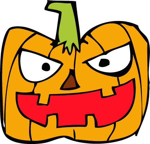 Halloween icon pumpkin sign design