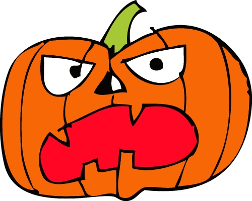 Halloween icon pumpkin sign design