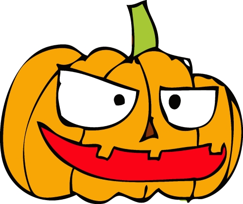 Halloween icon pumpkin sign design