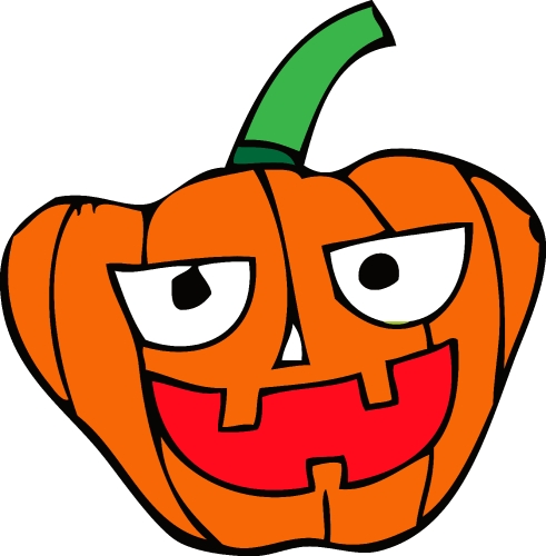 Halloween icon pumpkin sign design