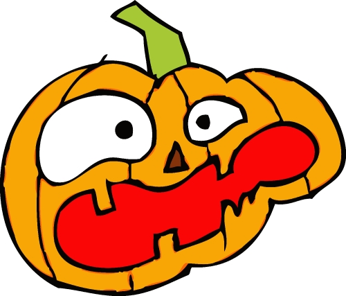 Halloween icon pumpkin sign design