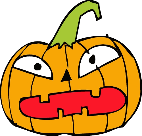 Halloween icon pumpkin sign design