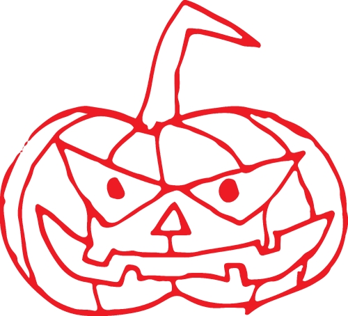 Halloween icon pumpkin sign design