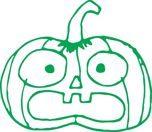 Halloween icon pumpkin sign design