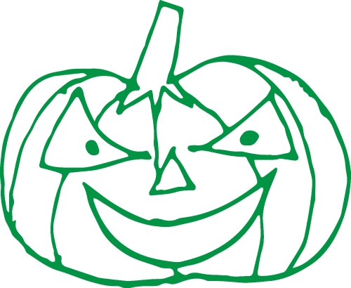 Halloween icon pumpkin sign design