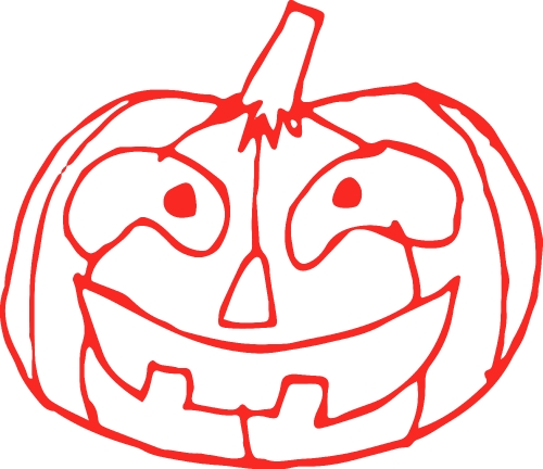 Halloween icon pumpkin sign design