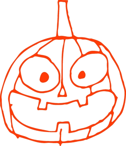 Halloween icon pumpkin sign design