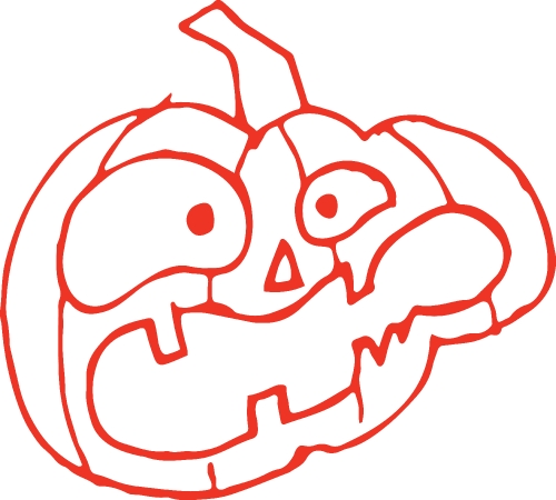 Halloween icon pumpkin sign design