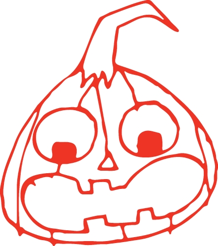 Halloween icon pumpkin sign design