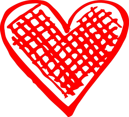 Hand draw Heart icon love sign design