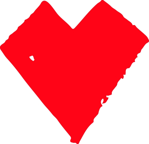 Hand draw Heart icon love sign design