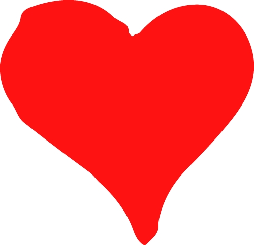 Hand draw Heart icon love sign design
