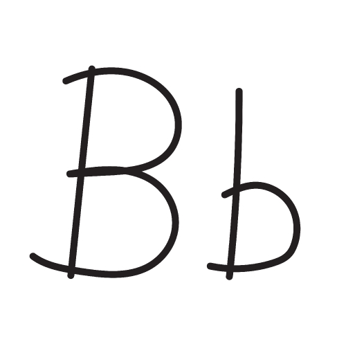 Hand drawing letter , font icon