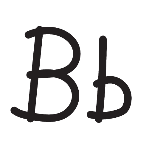 Hand drawing letter , font icon