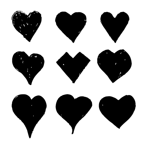 Hand drawn heart icon