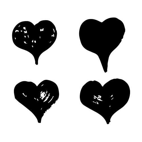 Hand drawn heart icon