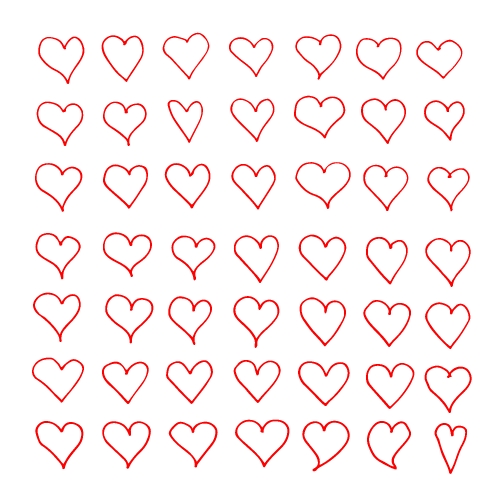 Hand drawn heart icon
