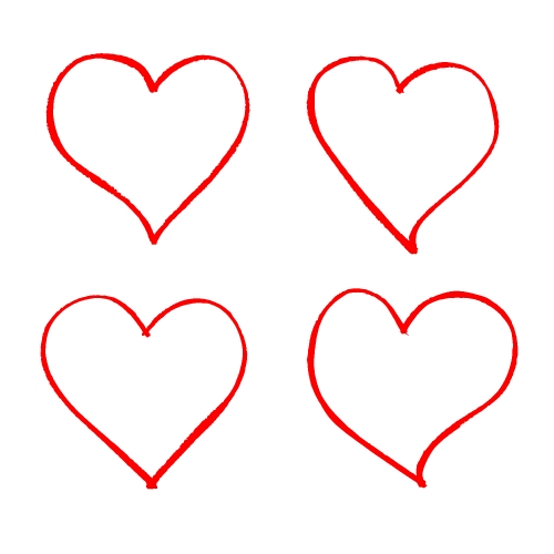 Hand drawn heart icon
