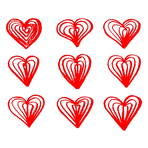 Hand drawn heart icon