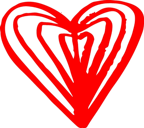 Hand Drawn Heart icon sign symbol design