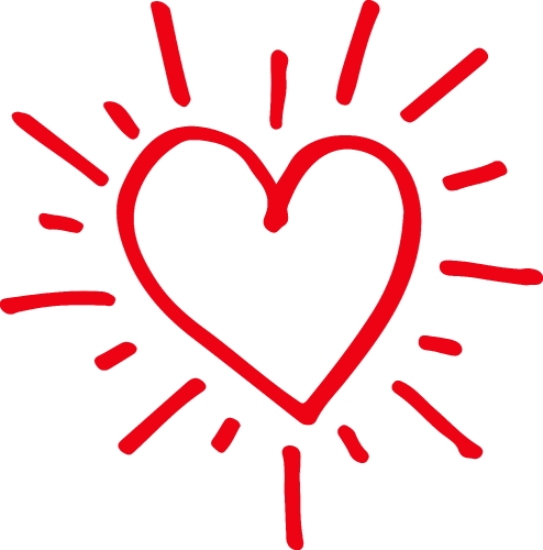 Hand Drawn Heart icon sign symbol design