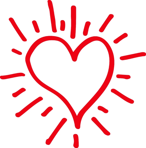 Hand Drawn Heart icon sign symbol design