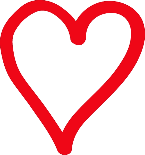 Hand Drawn Heart icon sign symbol design
