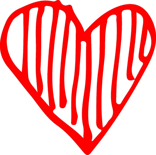 Hand Drawn Heart icon sign symbol design