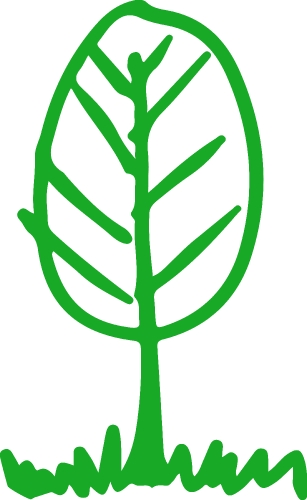 Hand drawn tree icon sign symbol design