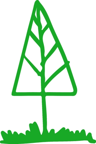 Hand drawn tree icon sign symbol design