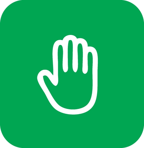 hand icon vector sign design