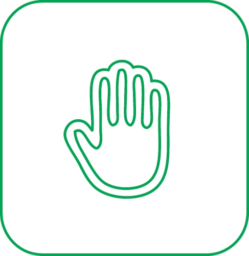 hand icon vector sign design