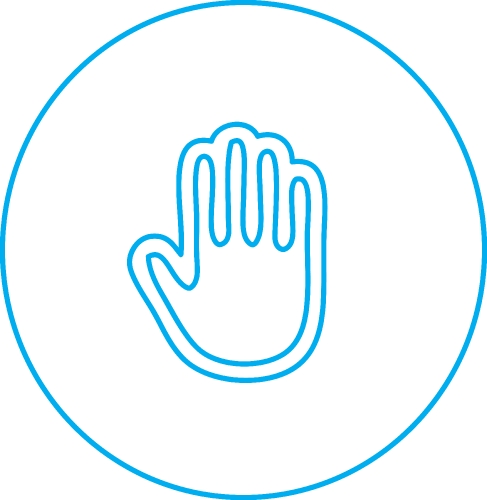 hand icon vector sign design