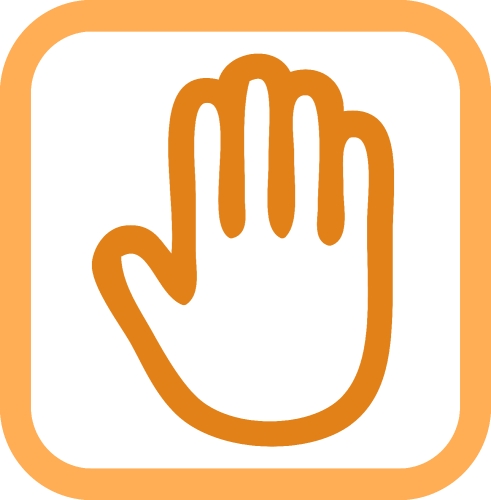 hand icon vector sign design