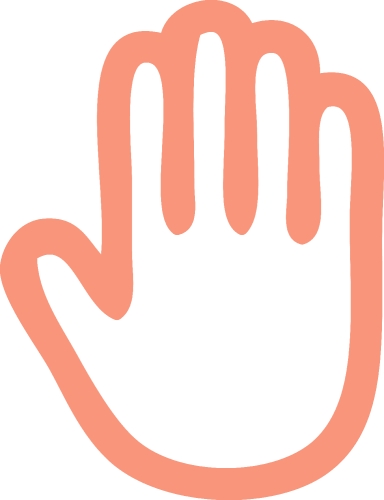 hand icon vector sign design